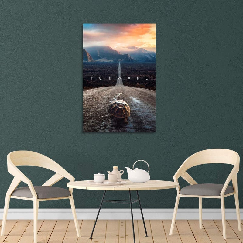 Yetaryy Inspirational Entrepreneur Quotes with Words Wall Art Motivational Forward Painting Prints on Canvas Modern Inspiring Posters Prints Artwork Home Office Classroom School Decor - 24" Wx36 H - Image 5